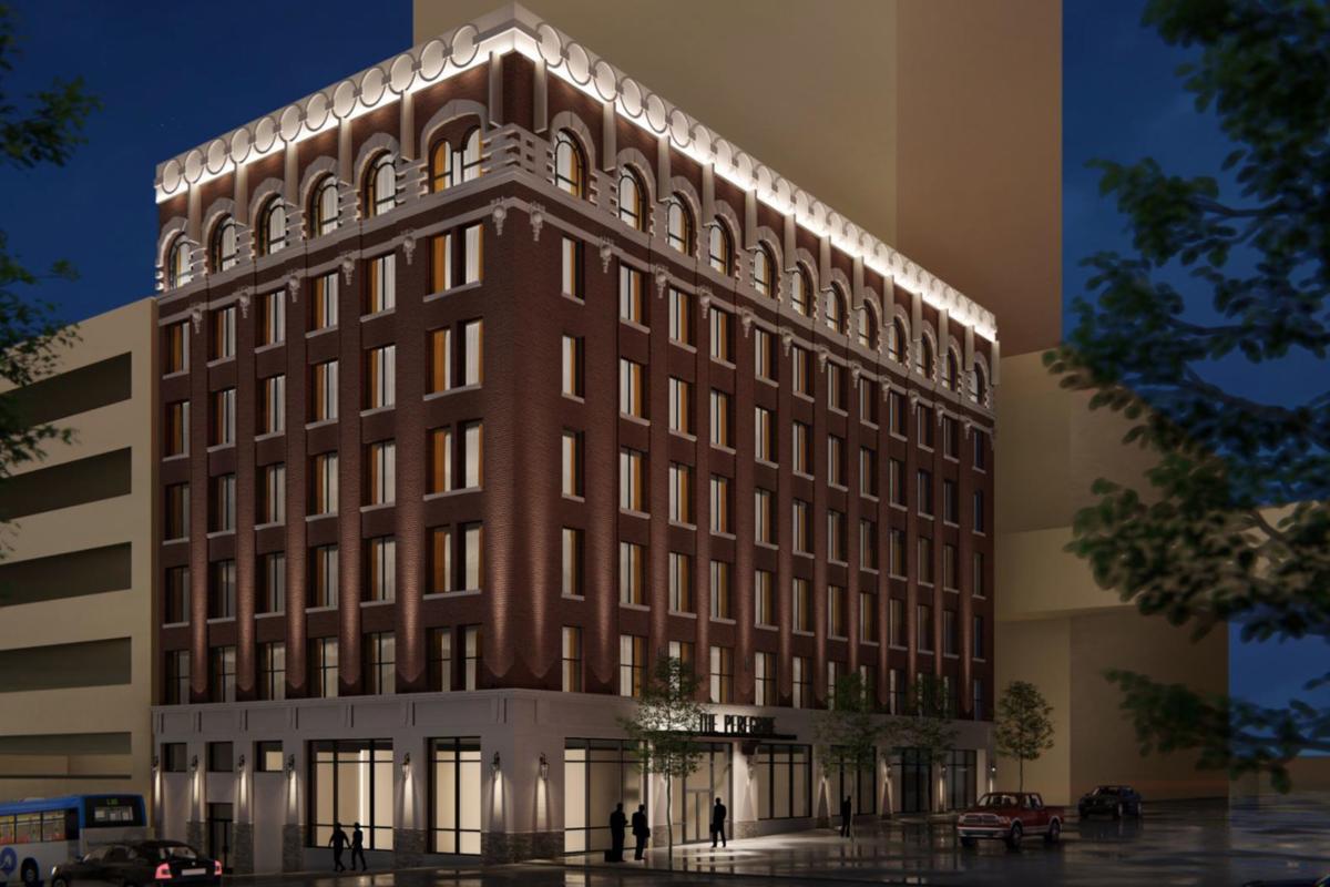 Rendering of the boutique hotel in Omaha, Nebraska financed by Petros PACE